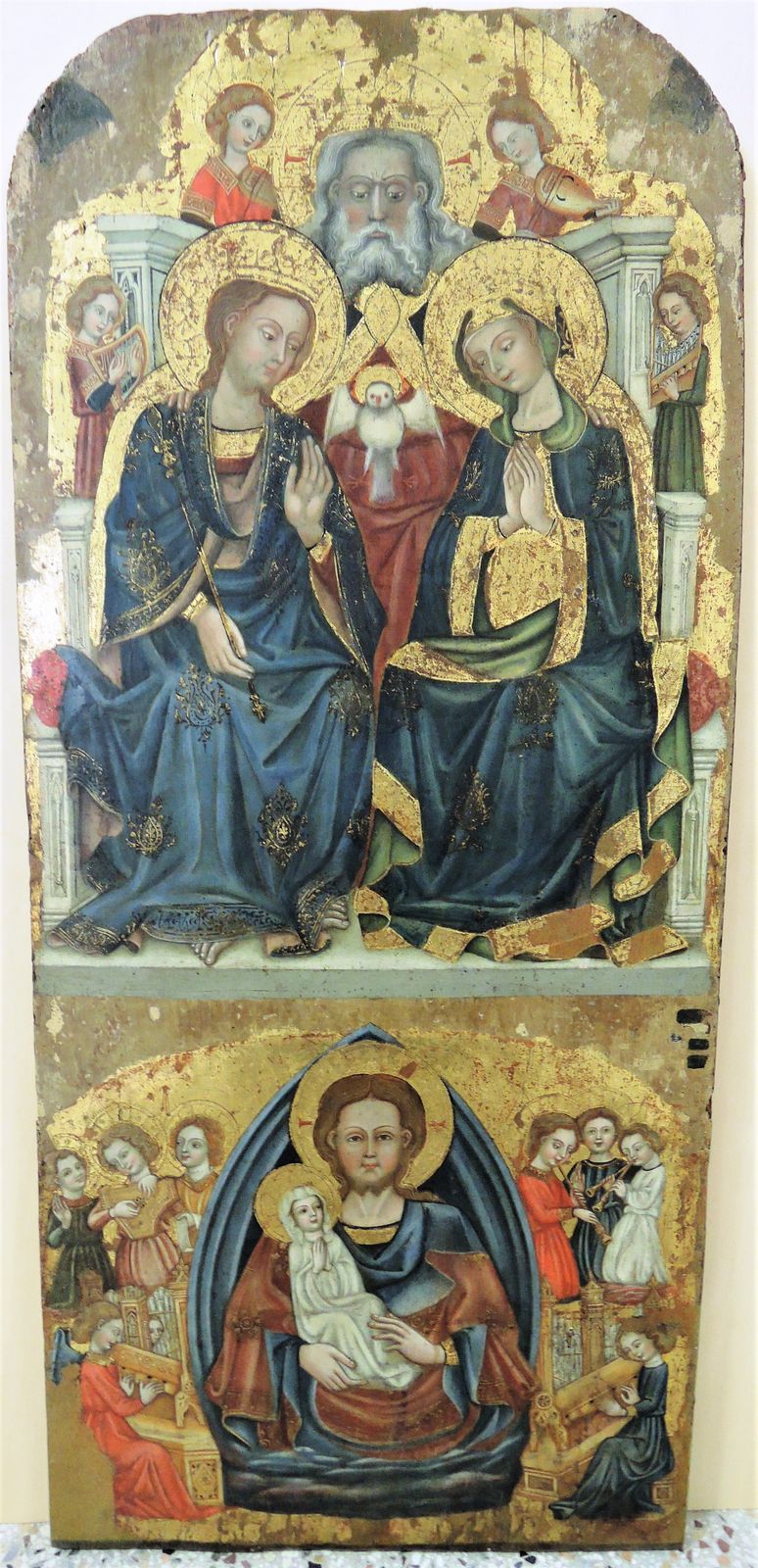 Cristo con l&apos;animula e incoronazione della Vergine