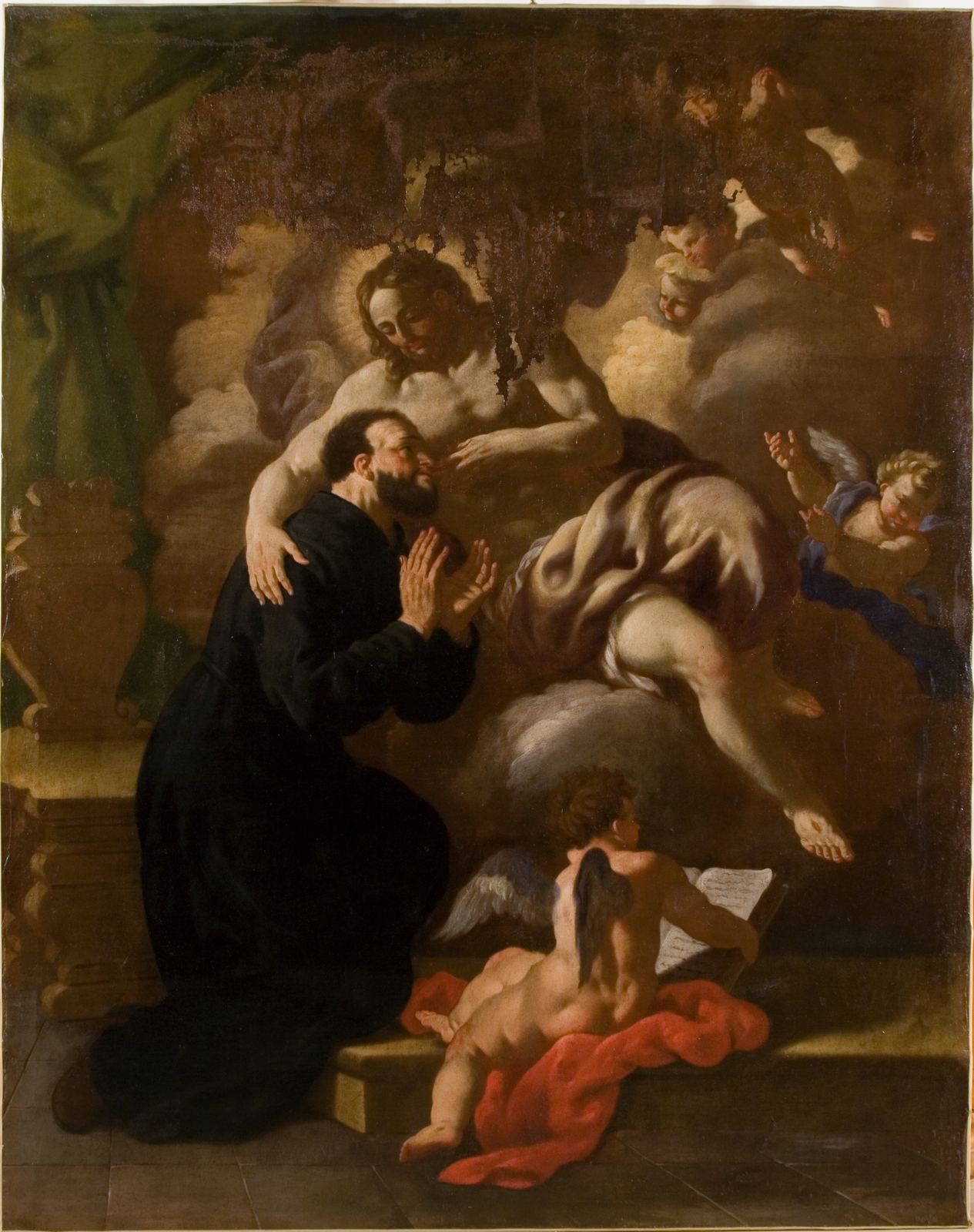 San Gaetano beve al costato di Cristo