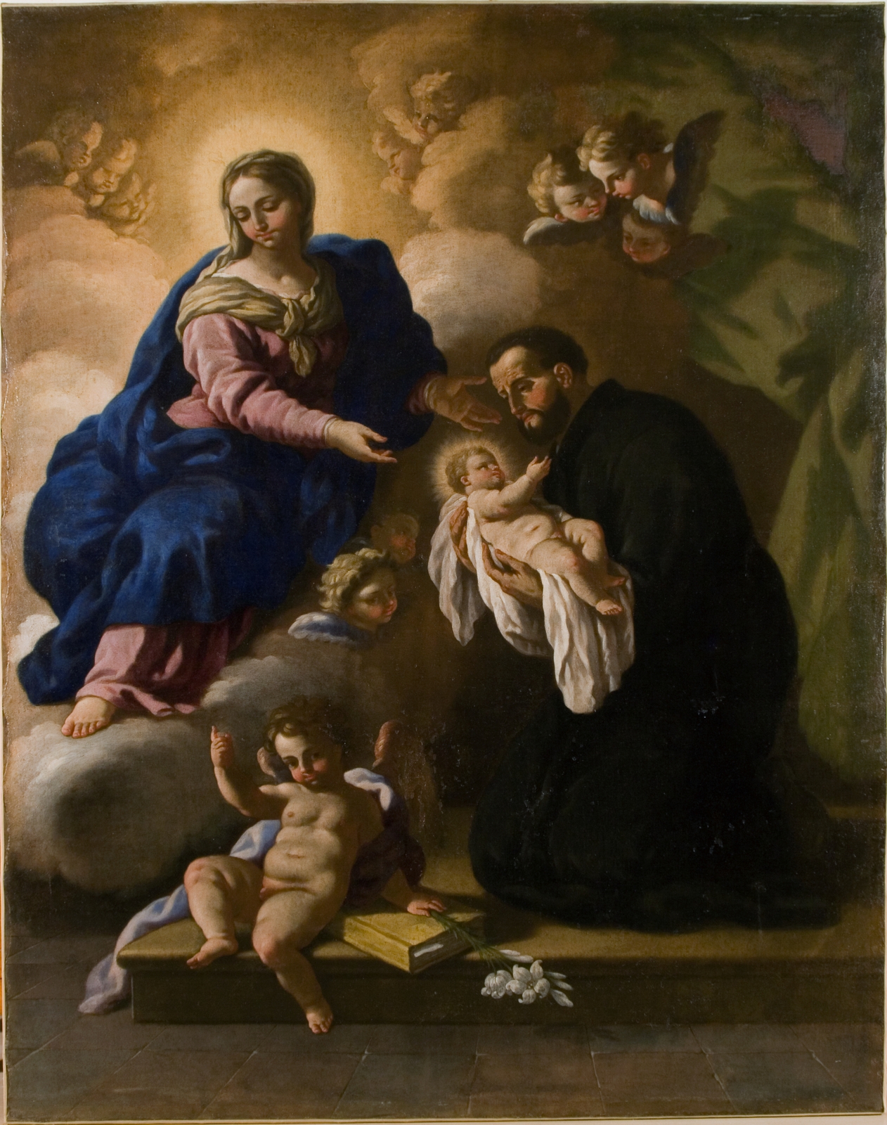 San Gaetano riceve Gesù dalla Vergine