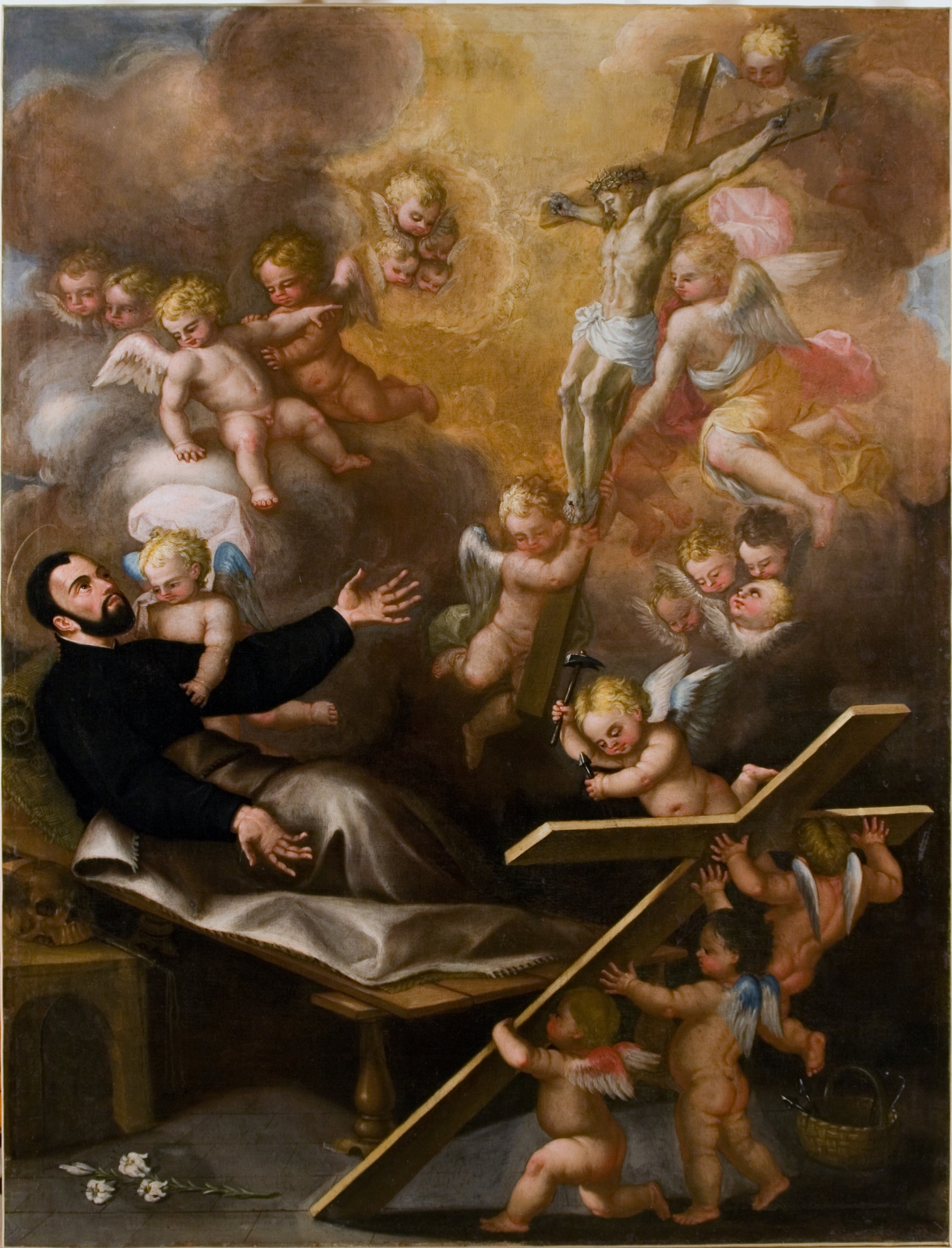 Visione della croce nel transito di S. Gaetano